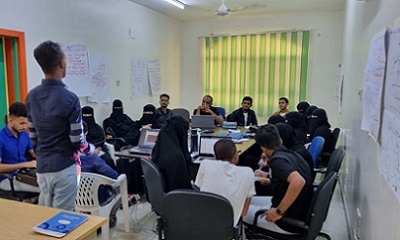 إختتام الدورة التدريبية في إعداد الخطط الإستراتيجية للمشاريع لمتطوعي المؤسسة الطبية الميدانية FMF بالمكلا