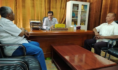 مدير عام مديرية القطن يلتقي مدير برامج التحصين بالوادي والصحراء