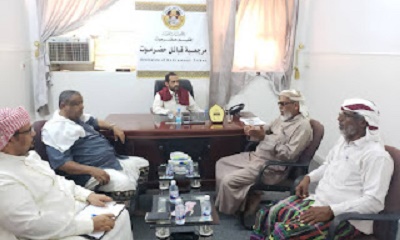 الأمين العام للمرجعية يناقش مع لجنة الصلح العام بين قبائل حضرموت آلية عمل اللجنة للمرحلة المقبلة