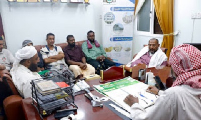 وفد من مؤسسة صنائع المعروف الإنسانية بالمكلا يزور مؤسسة تاربة التنموية الخيرية