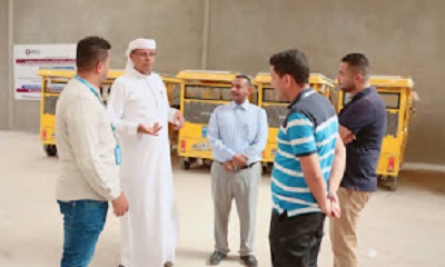 مدير عام سيئون يدشن الدفعة الثانية من عربات النقل (التوك توك) بمدينة سيئون