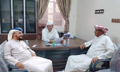 مدير عام سيئون يزور مقر مؤسسة العوامر للتنمية بمدينة سيئون، ويشيد بدور المؤسسات العامة والخاصة