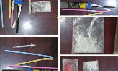 الأجهزة الأمنية بمديرية الشحر تضبط شخصين بحوزتهما مادة الشبو المخدرة في أحد فنادق بالمدينة