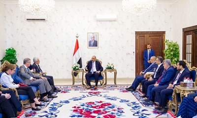 النائب الزُبيدي يستقبل وفداً رفيع المستوى من البنك الدولي