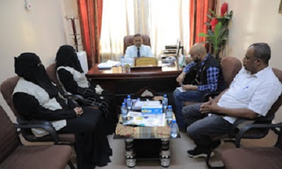 الوصول الإنساني بوادي حضرموت في زيارة لمدير عام مكتب وزارة الشؤون الاجتماعية والعمل بالوادي و الصحراء
