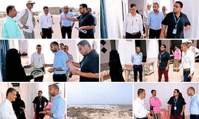 تفقد موقع انشاء مركز الصادرات السمكية بمديرية غيل باوزير