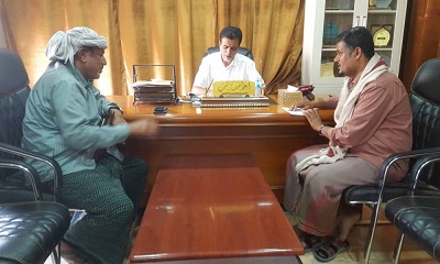 مدير عام القطن يوقع عقد مشروع بناء 14 أكتوبر بمنطقة العنين