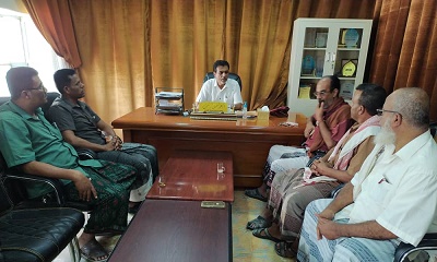 مدير عام مديرية القطن يلتقي إدارة المؤسسة المحلية للمياه والصرف الصحي