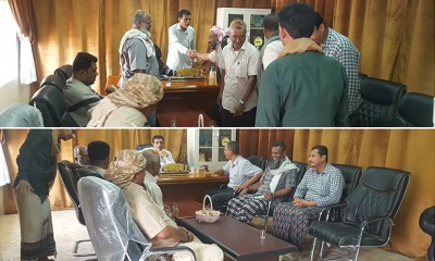 مدير عام مديرية القطن يستقبل المهنئين بعيد الأضحى المبارك