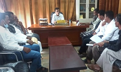 مدير عام مديرية القطن يلتقي لجنة حـفـل الـتخرج بمعهد العلوم الصحية