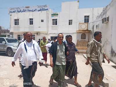  أمين عام محلي حضرموت يتفقد مستشفى الريدة الشرقية وإمكانية إقامة مخيم طبي خيري بالمديرية 