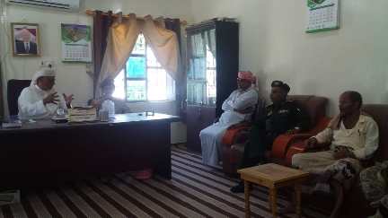 اتمام عملية الاستلام والتسليم بين المدير الخلف والسلف لادارة الامن بمديرية رماه 