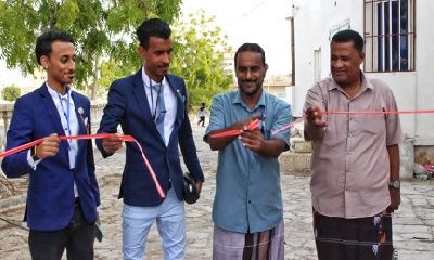 نائب مدير عام مديرية الشحر يفتتح المعرض الفني لمبادرة "غيث الشبابية" للتوعية من مخاطر المخدرات