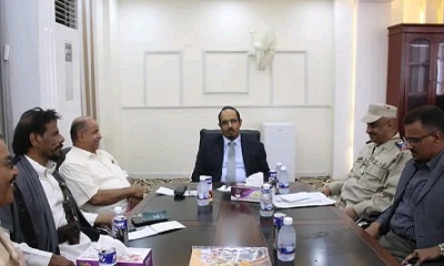 محافظ حضرموت يلتقي أعضاء مجلسي النواب والشورى ويبحث معهم أوضاع المحافظة