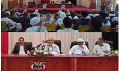 الوكيل الكثيري يعود على لممارسمة عمله في شئون مديريات الوادي والصحراء بعد غياب دام اسابيع