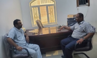 الجمحي يناقش مع المدير العام للمخيمات الطبية بوزارة الصحة العامة والسكان آلية تنفيذ المخيمات الطبية الجراجية بمديريات حضرموت الساحل
