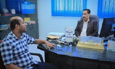 مناقشة سبل الارتقاء بخدمات إدارة الخطوط الجوية اليمنية بسيئون