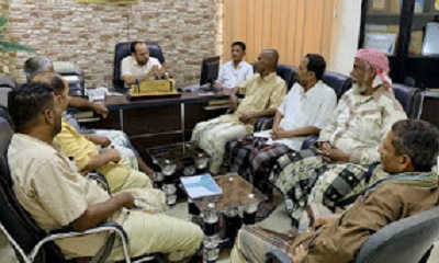 اجتماع اللجنة الخاصة باستقبال ملفات الخرّيجين الراغبين بالتسجيل لدى مكتب وزارة الخدمة المدنية والتأمينات بوادي وصحراء حضرموت
