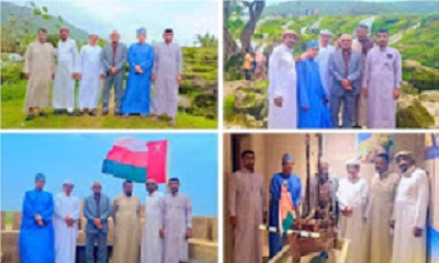 الوفد الثقافي الحضرمي يزور عددا من الأماكن التراثية والسياحية بمحافظة ظفار