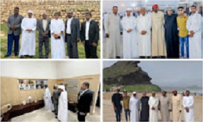 الوفد الثقافي الحضرمي يزور مدينة سمهرم الأثرية وعدد من المواقع السياحية بمحافظة ظفار