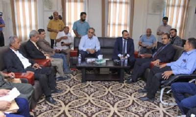 وزير الاشغال العامة يلتقي محافظ حضرموت