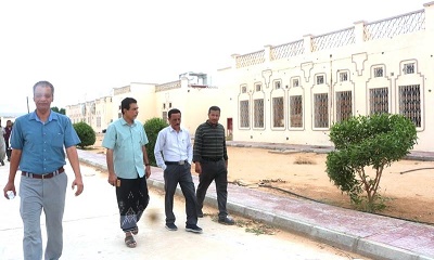 النقيب والعمودي يطلعان على اخر التجهيزات بمشروع إعادة تأهيل مركز العزل بمستشفى الحياة العام للحميات بالقطن