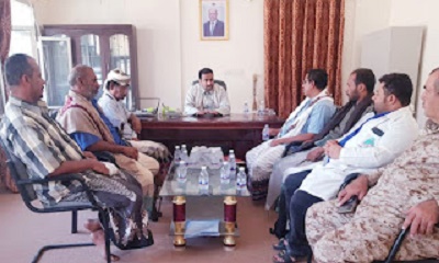 مدير عام العبر يرأس اجتماع لمناقشة الوضع الصحي بالمديرية