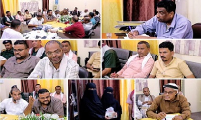 مدير عام غيل باوزير يترأس اجتماع الدورة الثامنة للمكتب التنفيذي