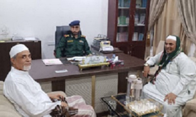 مدير أمن وادي حضرموت يناقش مع رئيس أمناء جامعة الوسطية للعلوم الإسلامية الجوانب الأمنية في تنظيم المؤتمر العلمي الدولي الأول
