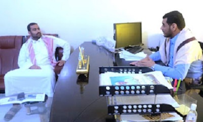القاضي العامري يطلع على نشاط مكتب المؤتمر الجامع بمديريات العبر وحجر الصيعر وزمخ ومنوخ الصحراوية