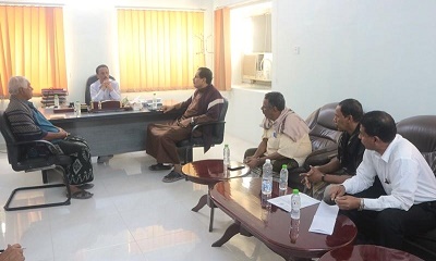 الدكتور العمودي يلتقي بمدير عام ساه لمناقشة الأوضاع الصحية بالمديرية