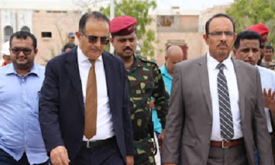 الوزير بحيبح والمحافظ بن ماضي يتفقدان مستشفى الشحر ويدشنان مصنع الأوكسجين بطاقة 200 اسطوانة