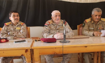 قائد المنطقة العسكرية الأولى يترأس اجتماعاً بعدد من قادة وضباط المنطقة