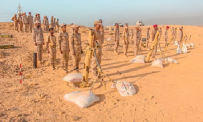 لواء الريان ينفذ مشروع رماية هاون لخريجي دورة الهاون عيار (60-82-120) المنعقدة بمعسكر اللواء