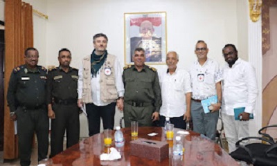العميد المنهالي يلتقي أعضاء اللجنة الدولية للصليب الأحمر