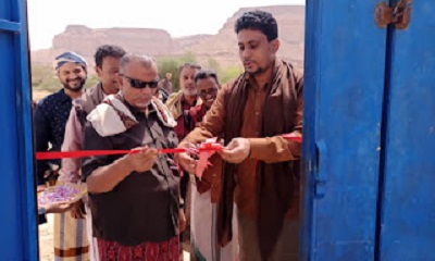 مدير عام مديرية شبام يفتتح اول مدرسة ثانوية بنات باول صف ثانوي بمنطقة وادي بن علي مديرية شبام