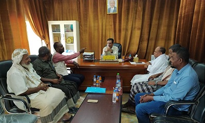 مدير عام مديرية القطن يلتقي رئيس المنظمة الاقليمية للتنميه المجتمعيه المستدامة