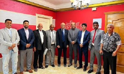 وفد مؤتمر حضرموت الجامع يلتقي بالقاهرة فريق الحوار الوطني الجنوبي