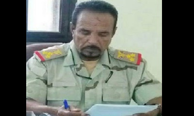 قائد المنطقة العسكرية الثانية يعزي بوفاة العميد ركن/ سالم أحمد بارشيد