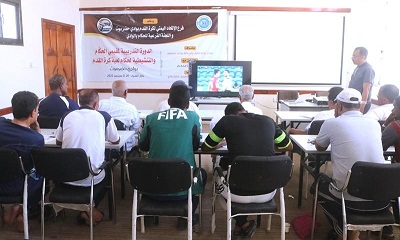 بدء الدورة التدريبية لمقيمي الحكام والتنشيطية لحكام كرة القدم بحضرموت الوادي