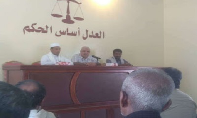 رئيس محكمة استئناف حضرموت ومدير عام حجر يفتتحان مبنى محكمة حجر الابتدائية
