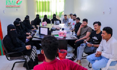 العساني في زيارة إشرافية لدورة تدريب مدربي الإسعافات الأولية بالمكلا