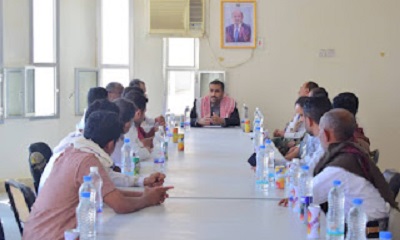 لقاء برئاسة مدير عام العبر يناقش مع وفد منظمة UNDP التدخلات الجاري تنفيذها بالمديرية