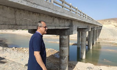 الوكيل بارزيق يطلع على التجهيزات النهائية لجسر نوبه بمديرية حجر