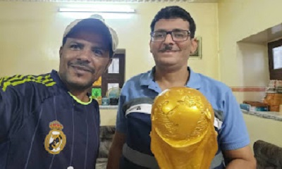 أمين جائزة رئيس الجمهورية للشباب يطلع على أعمال الرسام يعقوب هبشان في الرسم والنحت