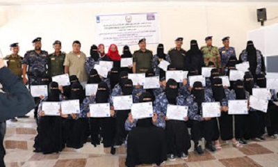 العميد المنهالي يشهد حفل اختتام الدورة التدريبية لعناصر الشرطة النسائية