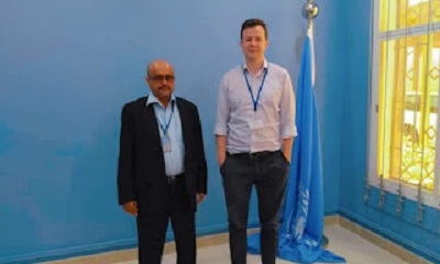الأمين العام المساعد للعصبة الحضرمية يلتقي مدير مكتب المبعوث الأممي بعدن، ويطلعه على مجريات الأحداث الأخيرة للقضية الحضرمية