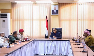 محافظ حضرموت يرأس اجتماعًا للجنة الأمنية بالمحافظة