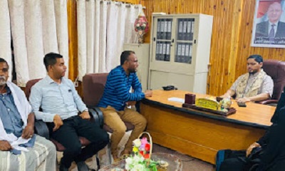 مدير عام ثمود يلتقي بفرق النزولات الميدانية للتوعية بسرطان الثدي بوادي صحراء حضرموت