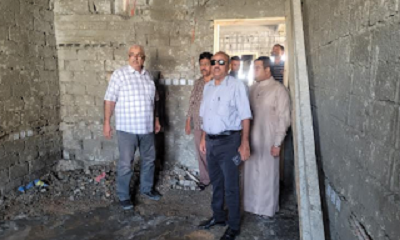 رئيس محكمة استئناف حضرموت يطلع على سير الأعمال الإنشائية الجارية في مشروع مبنى الإدارة العامة للتوثيق